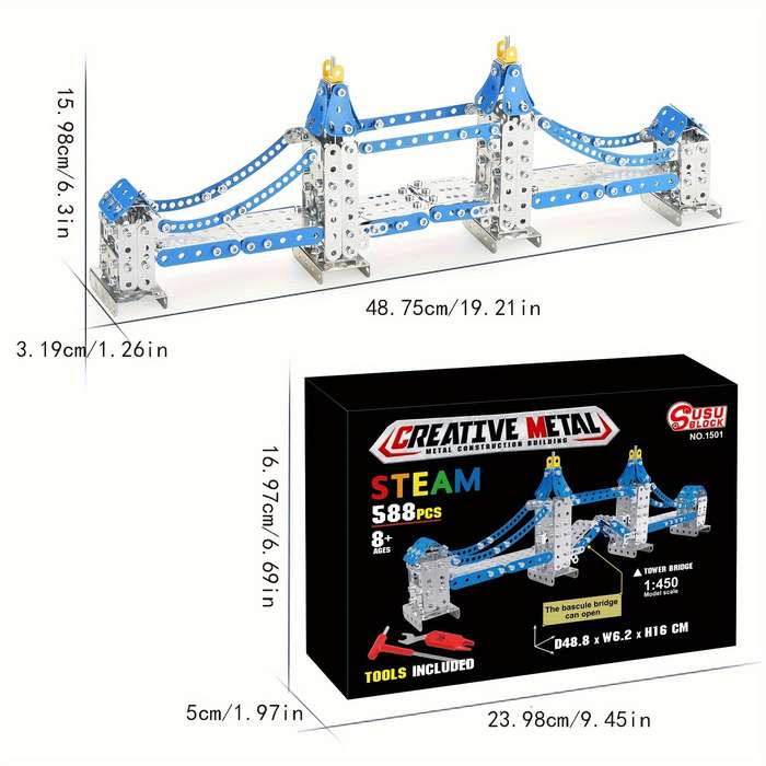 Building Toy Architectural Model Toy Set Style Tower Bridge
