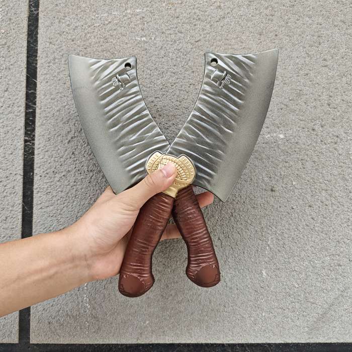 Toy Weapons Color Polychrome Style 2Pcs Kitchen Knife