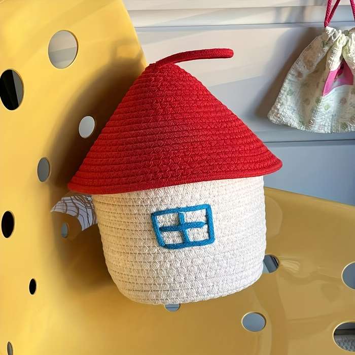 Storage And Organizationcolor Red House Size Diameter 17 X Height 14