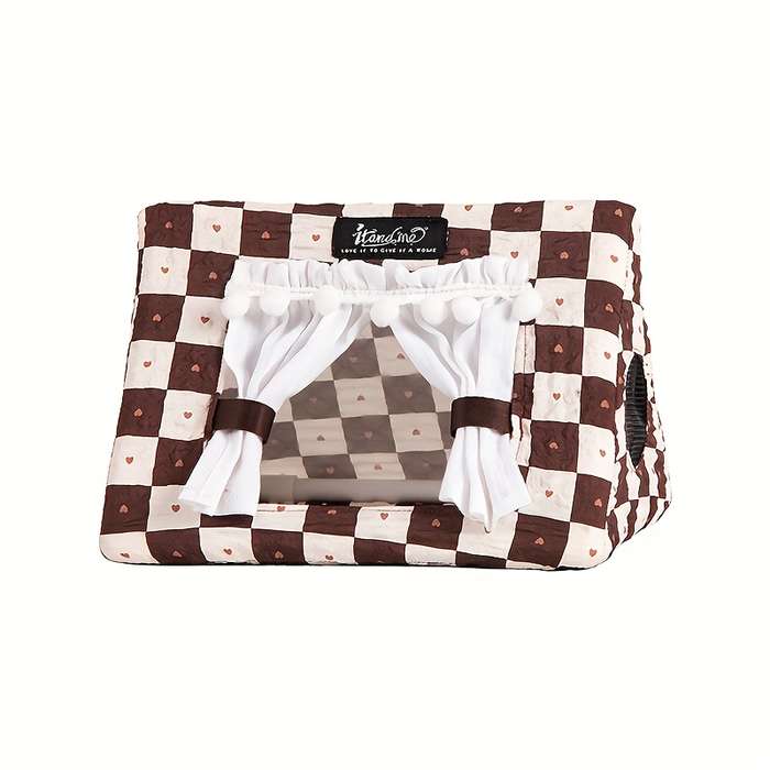Pet supplies color Brown Plaid size M