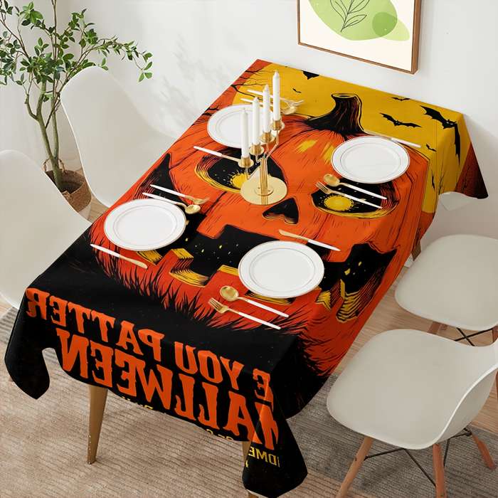 Halloween tablecloth decoration size 140cm x 140cm or 55.12in x 55.12in