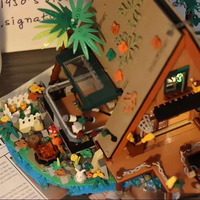 Building Toy Architectural Model Toy Set Color Forest Villa