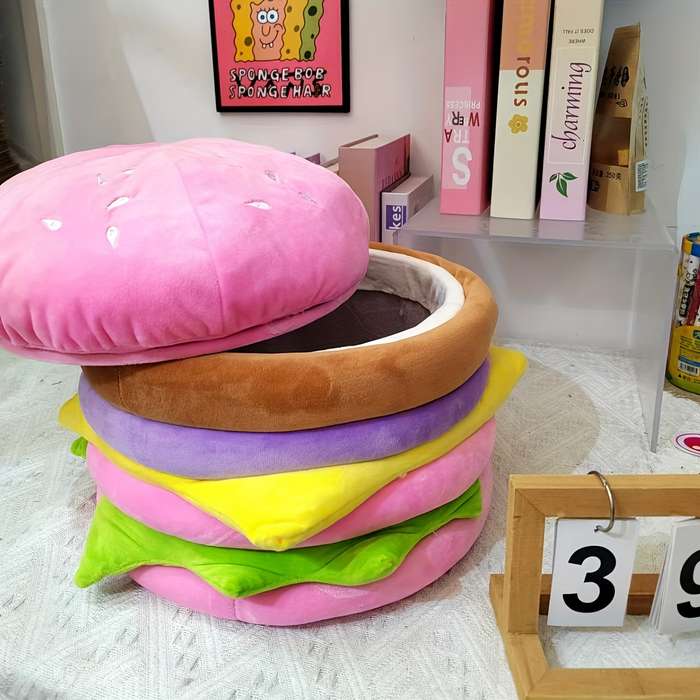 Storage And Organizationcolor Burger Storage Basket  Pink