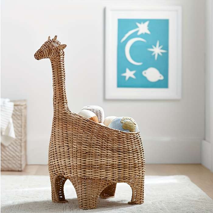 Storage And Organizationcolor Cartoon Storage Basket