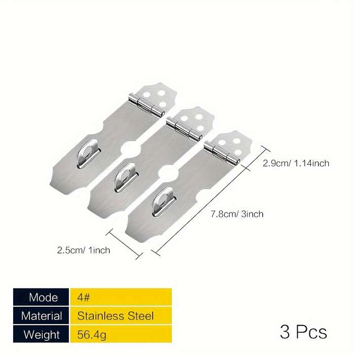 Lock Size 7.8Cm 3 Inch   Quantity 3Pcs
