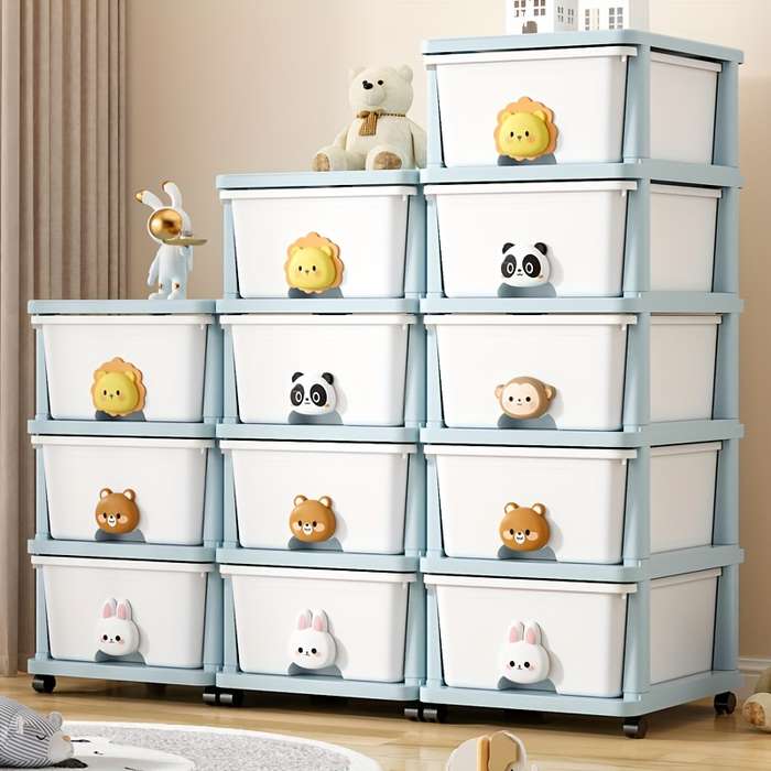 Storage And Organizationsize Cartoon 4 Layers  Single Row]