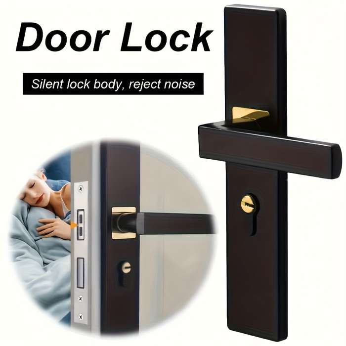 Lock Color Black Golden Model 1Pc