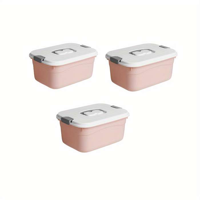 Storage And Organizationcolor 3 Piece Storage Box Set   Blue