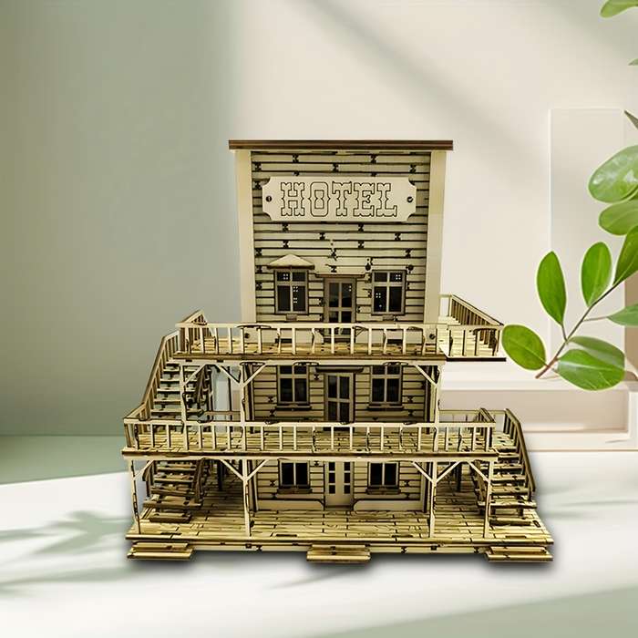 Building Toy Architectural Model Toy Set Material Wooden