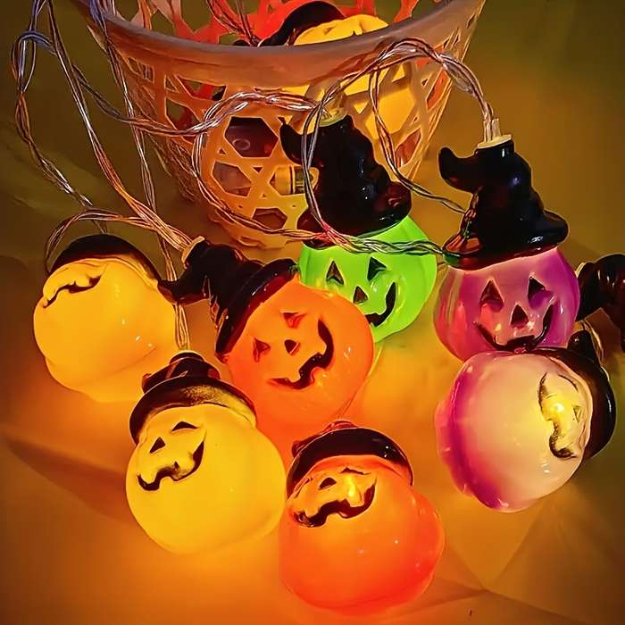 Halloween Decorations Items Colorful Pumpkins