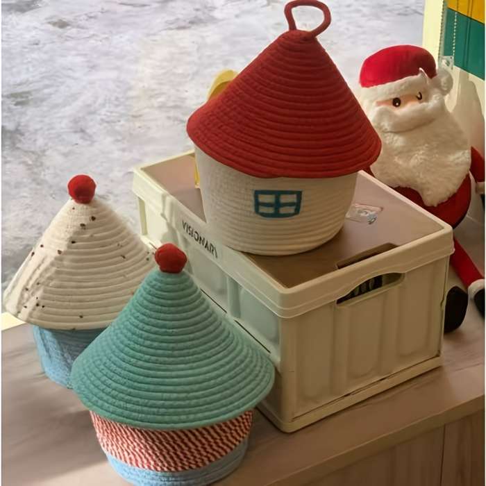 Storage And Organizationcolor Red House Size Diameter 17 X Height 14
