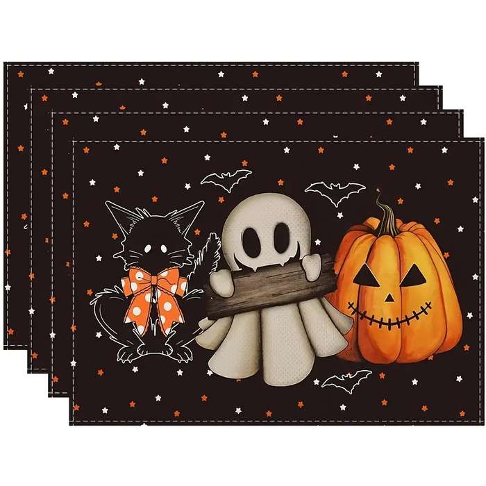 Halloween tablecloth decoration 6pcs