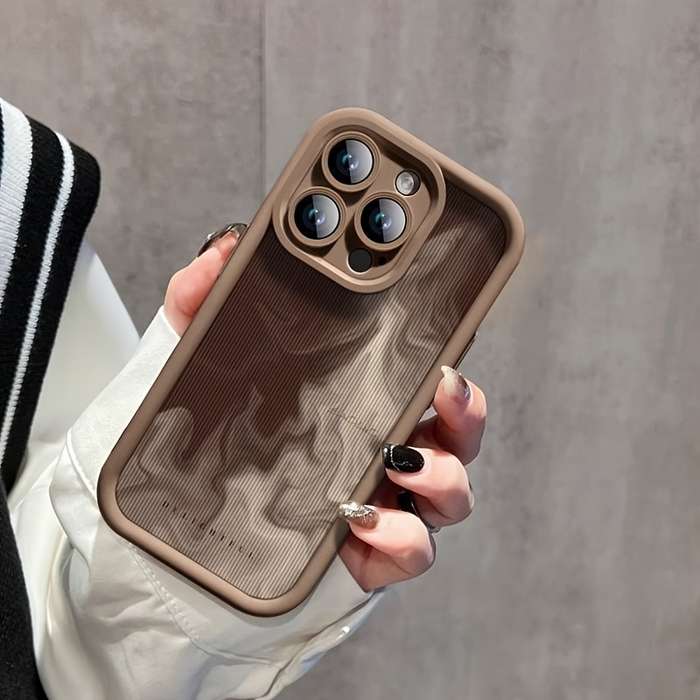 1Pc Brown For iPhone 13 Phone Case Phone Cover