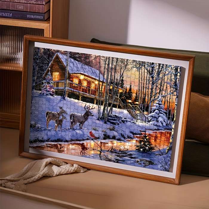1000pcs Adult Puzzle Mosaic Decorative Craft Wall Art Without Frame DIY Enthusiast