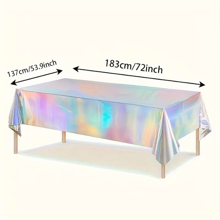 Halloween tablecloth decoration color Reflective Tablecloth 10 Pack size 137 x 183