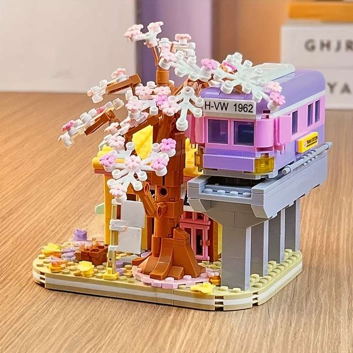Building Toy Architectural Model Toy Set Model Sakura House Building Blocks