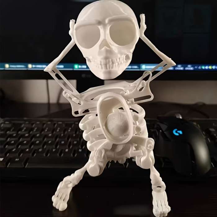 Halloween Decorations Style White Dancing Skeleton