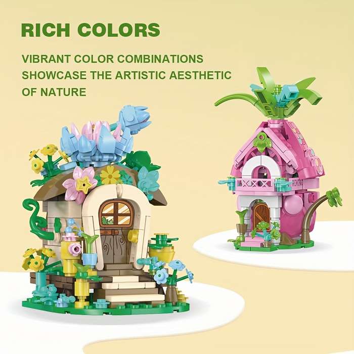 Building Toy Architectural Model Toy Set Style Red Fire House  96013