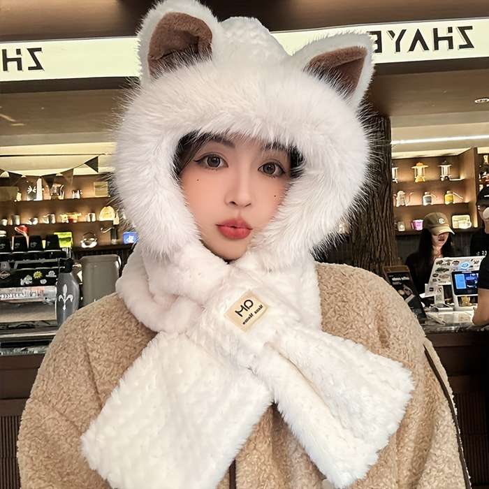 Winter Hat Color Khaki Items Cat Ears