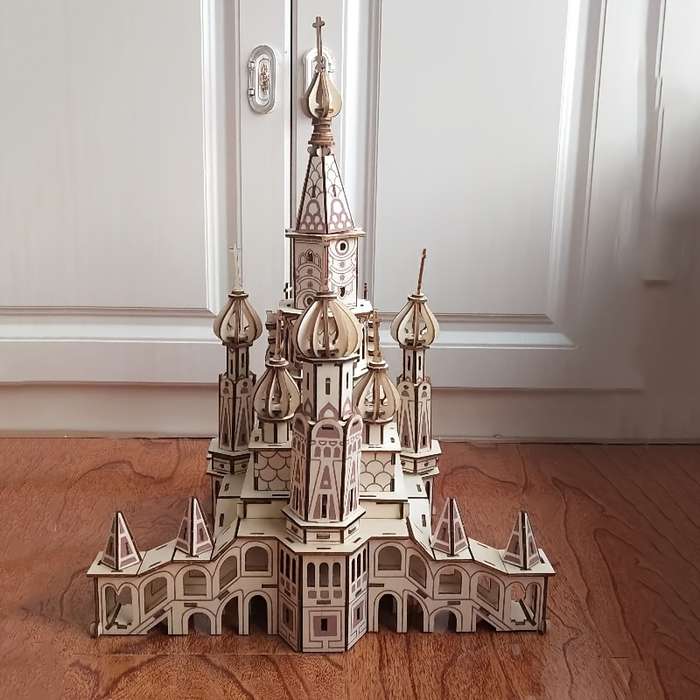 Building Toy Architectural Model Toy Set Items 3D Wooden Jigsaw Puzzle