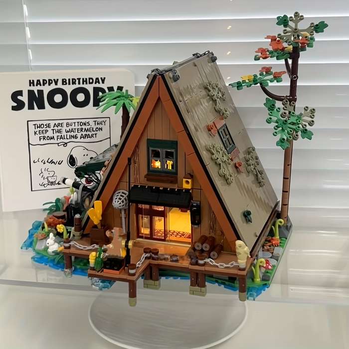 Building Toy Architectural Model Toy Set Color Forest Treehouse 1486Pcs