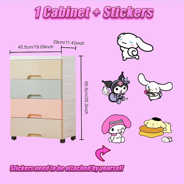 Storage And Organizationcolor Macaron Color Model 5 Floors