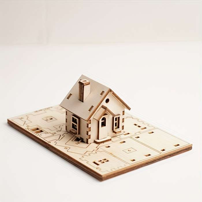 Building Toy Architectural Model Toy Set Items Diy  Excluding Glue And Tools