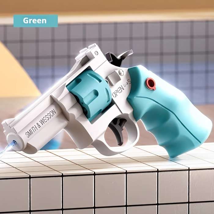 Toy Guns Color Turquoise Revolver Water Gun
