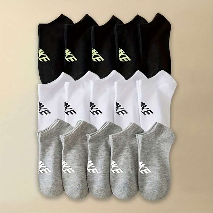 15 Pairs Mixed Color One Size High Elastic Socks