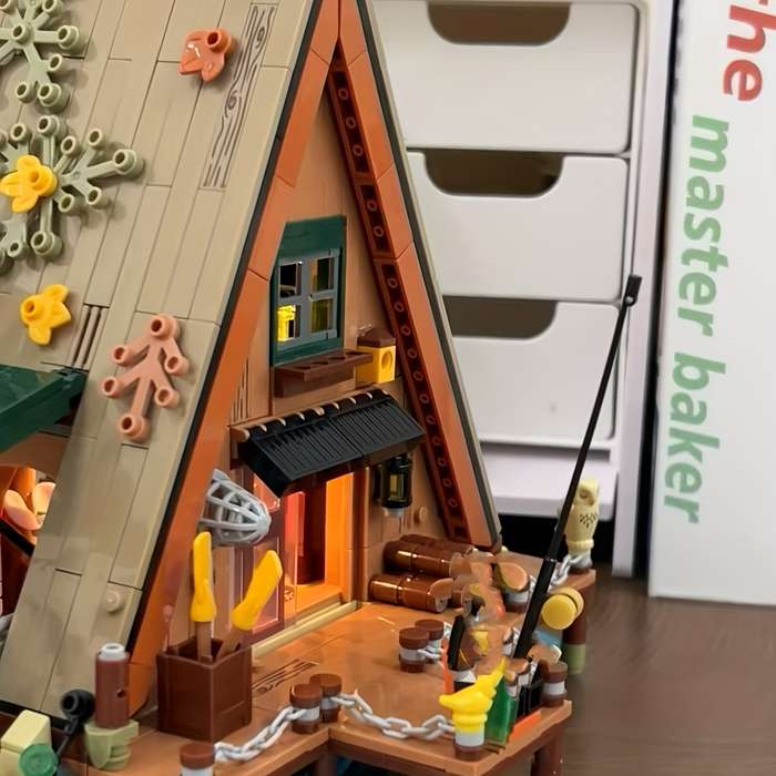 Building Toy Architectural Model Toy Set Color Forest Treehouse 1486Pcs