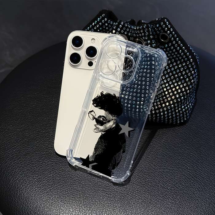 1Pc Mixed Color  For iPhone 13 Pro Max Rapper Design Phone Case