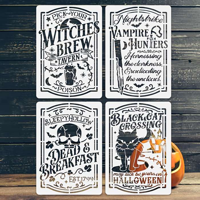 Halloween Decorations Model 21Cm X 29.7Cm=4Pcs