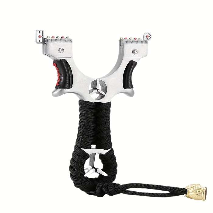 Slingshot Color Star Aluminum Alloy Slingshot  Add  2 Rubber Bands 100 Mud Balls