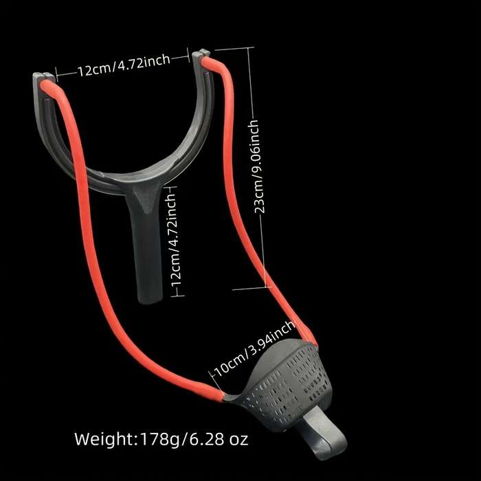Slingshot Model Black Square Bowl Slingshot