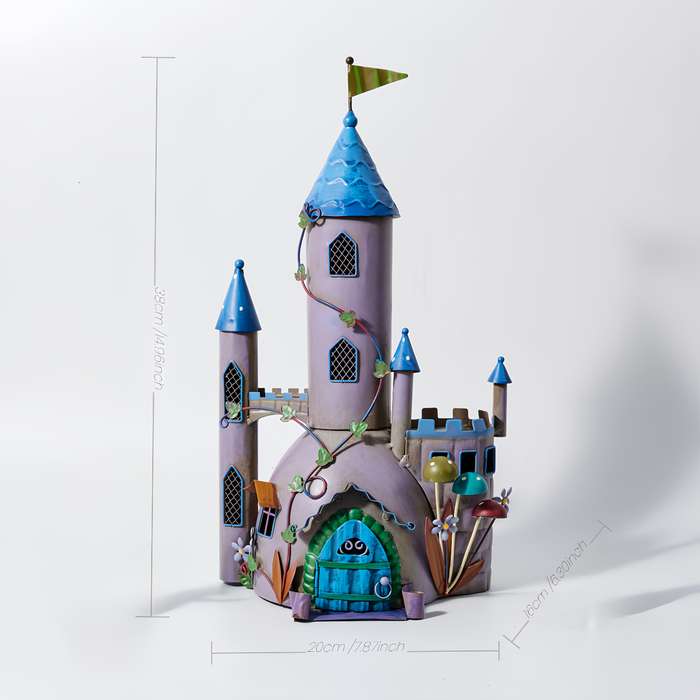 Building Toy Architectural Model Toy Set Style Big Castle Green