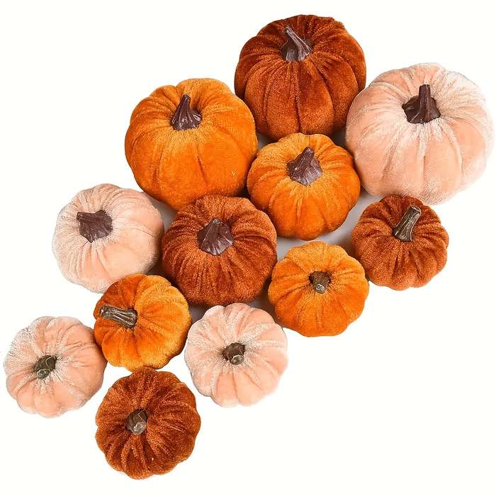 Halloween Decorations Items Artificial Pumpkin Quantity 12 Pieces