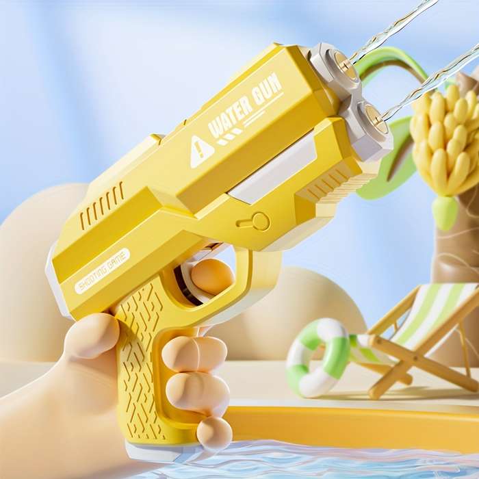 Toy Guns Color Yellow Water Gun With Two Blowholes