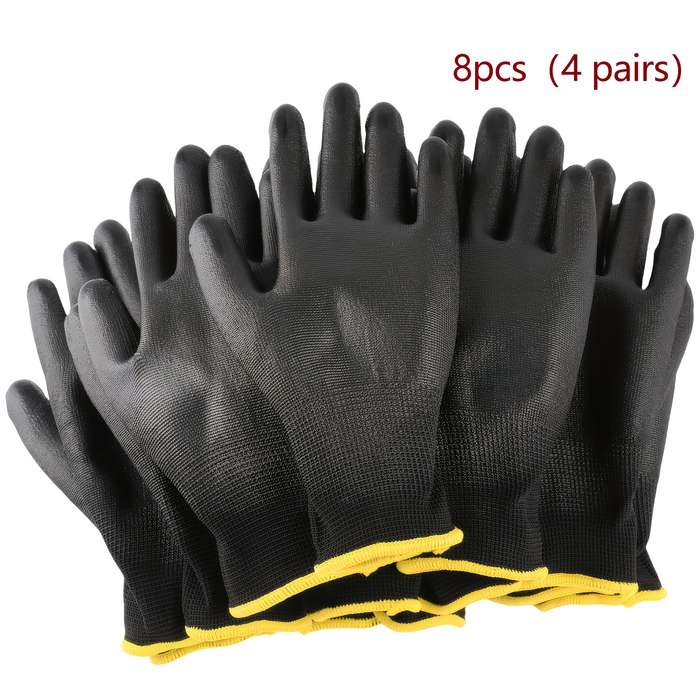 Work Gloves Color Black Size S