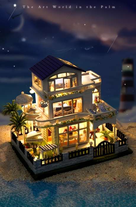 Building Toy Architectural Model Toy Set Color Style1