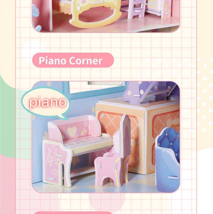Building Toy Architectural Model Toy Set Style Mini House