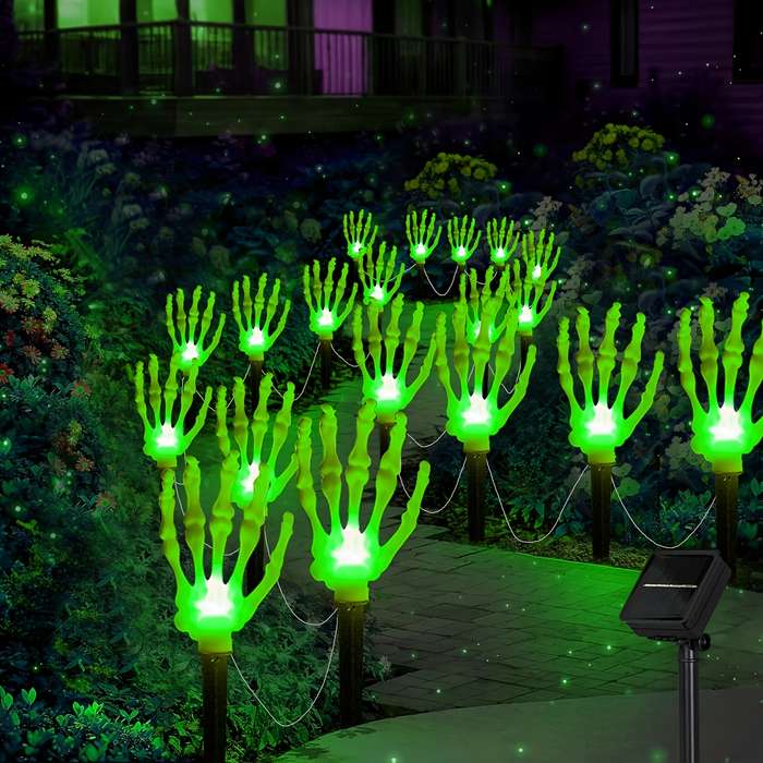 Halloween Decorations Items Funny Ghost  Purple Light  Quantity 8 Leds