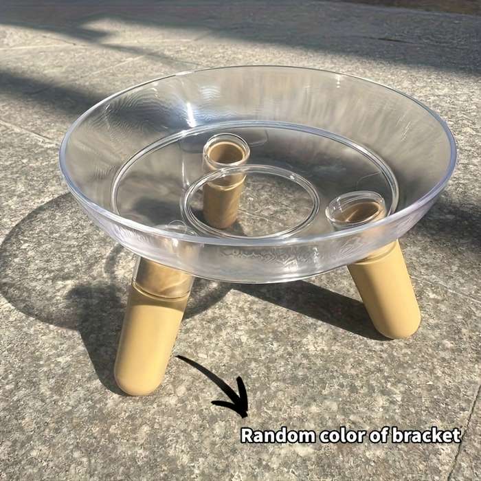 Pet supplies Model Transparent bowl  Add  light    colored shelf