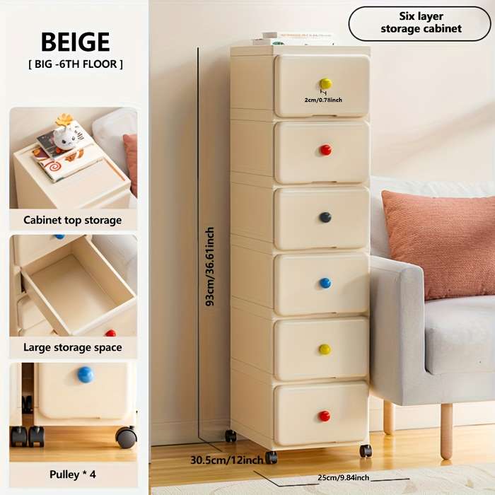 Storage And Organizationcolor Cream Size 25 X 30.5 X 46