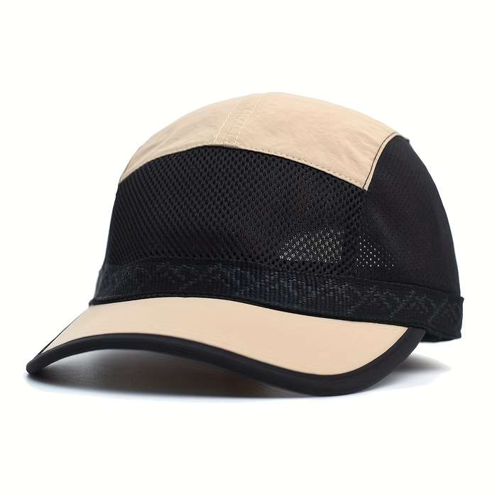 1pc Breathable Mesh Baseball Cap Adjustable Trucker Style Dad Hat for Men Women Soft Comfort