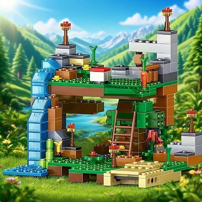 Building Toy Architectural Model Toy Set Style Tree House Ocelot