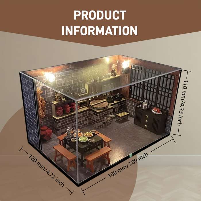 Building Toy Architectural Model Toy Set Model Material Kit & Dust Cover