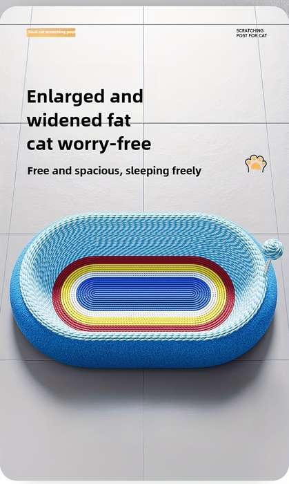 Pet Supplies Color Starry Sky Oval Deep Basin  Add  Cat Teaser Wand