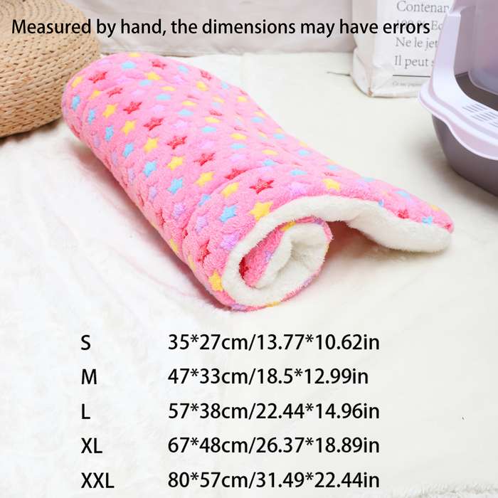Pet supplies color Red star  Add  brown star  Add  blue star  M 46.99x 32.99cm  Quantity 3pcs