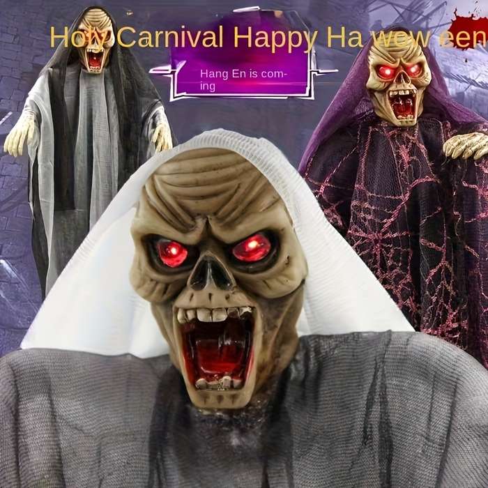Halloween Decorations Items Roaring Witch   White