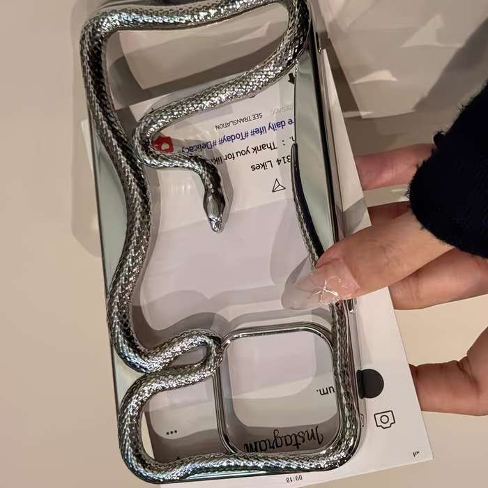1Pc Silvery For iPhone 13 Pro Max Phone Case Phone Cover